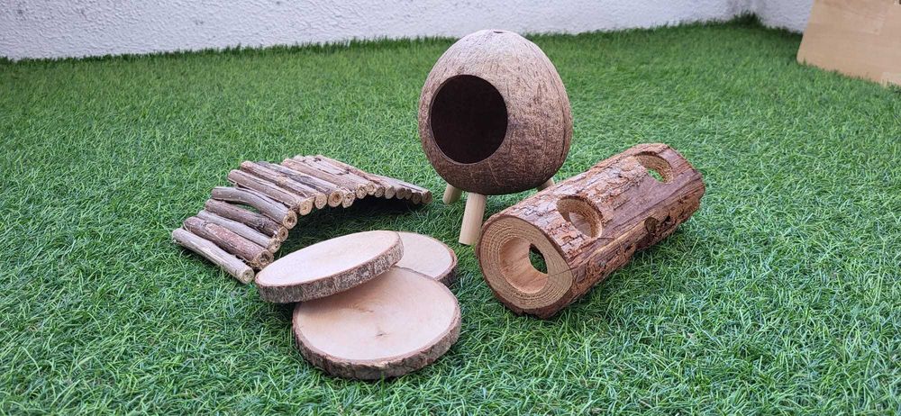 Acessórios para roedores, hamsters, gerbos...