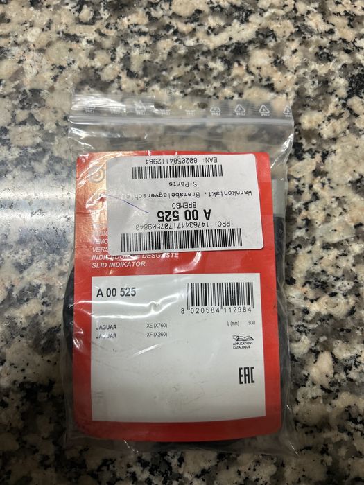 Sensor Desgaste Pastilha / Avisador Jaguar XE-XF