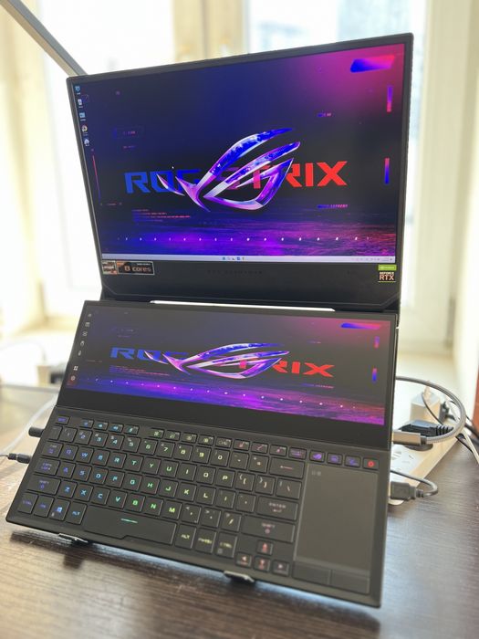Asus/ROG/Zephyrus Duo 15/батарея70%/R9-5980/RTX3060/16G/1TB/