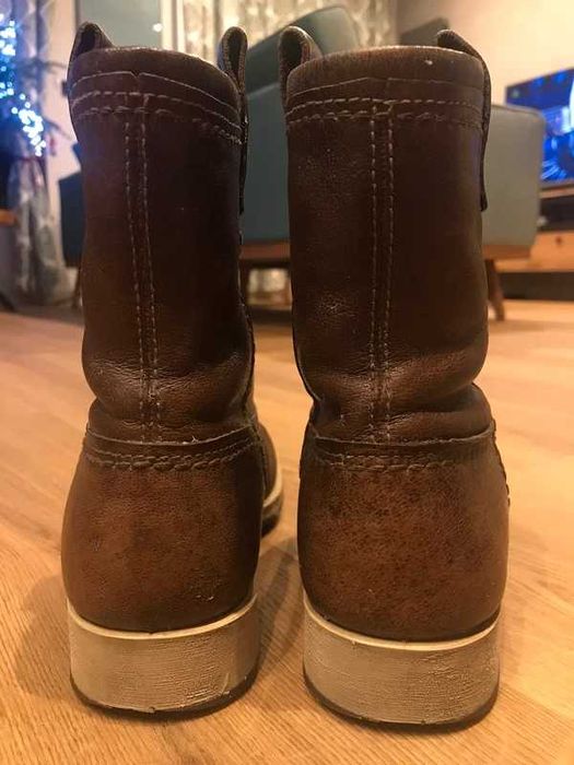 Botki Ecco Saunter brązowe skórzane 36 – wygodne i ponadczasowe