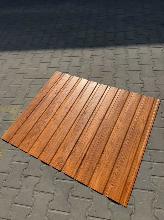 Blacha trapezowa drewnopodobna ! Na wymiar | Szybka dostawa !