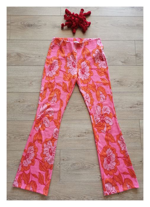 Legginsy dzwony Zara (S/M) #kwiaty #retro #disco #lata20 #hippisi