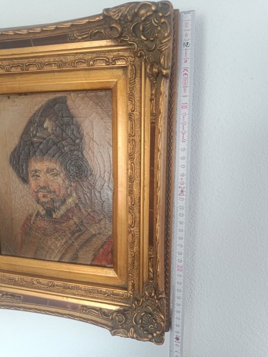 Quadro pintado a óleo muito antigo.