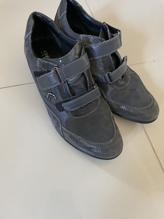 Geox respira wygodne skórzane buty