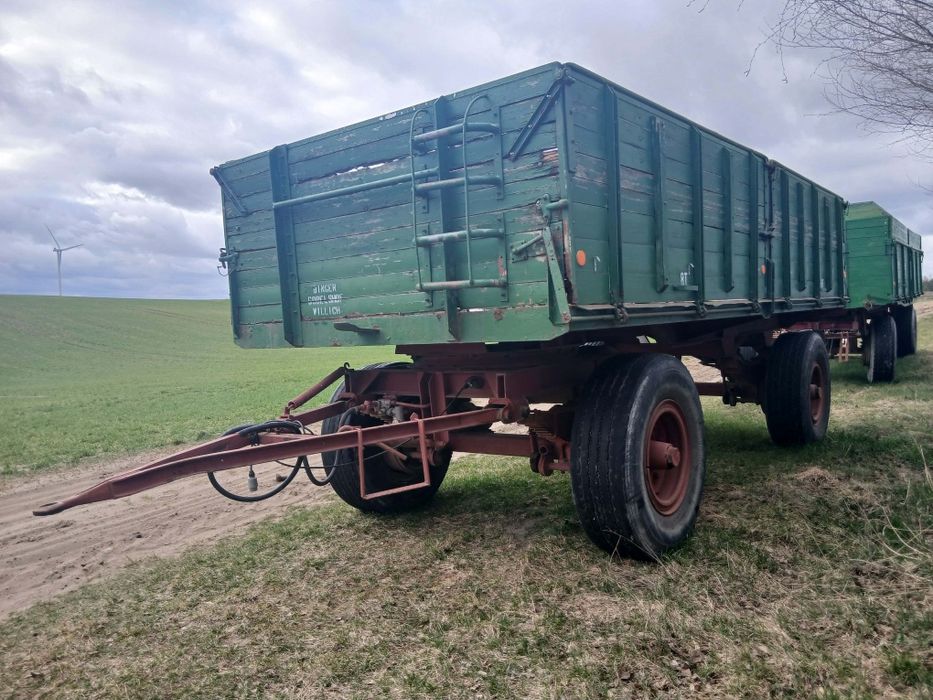 Przyczepa 12 ton Koła TIR Do zboża / bel Solidna 16t DMC