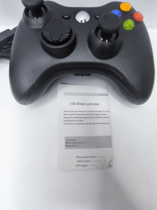 Tytuł: Pad do Xbox 360 / PC | Kontroler Przewodowy USB |Czarny