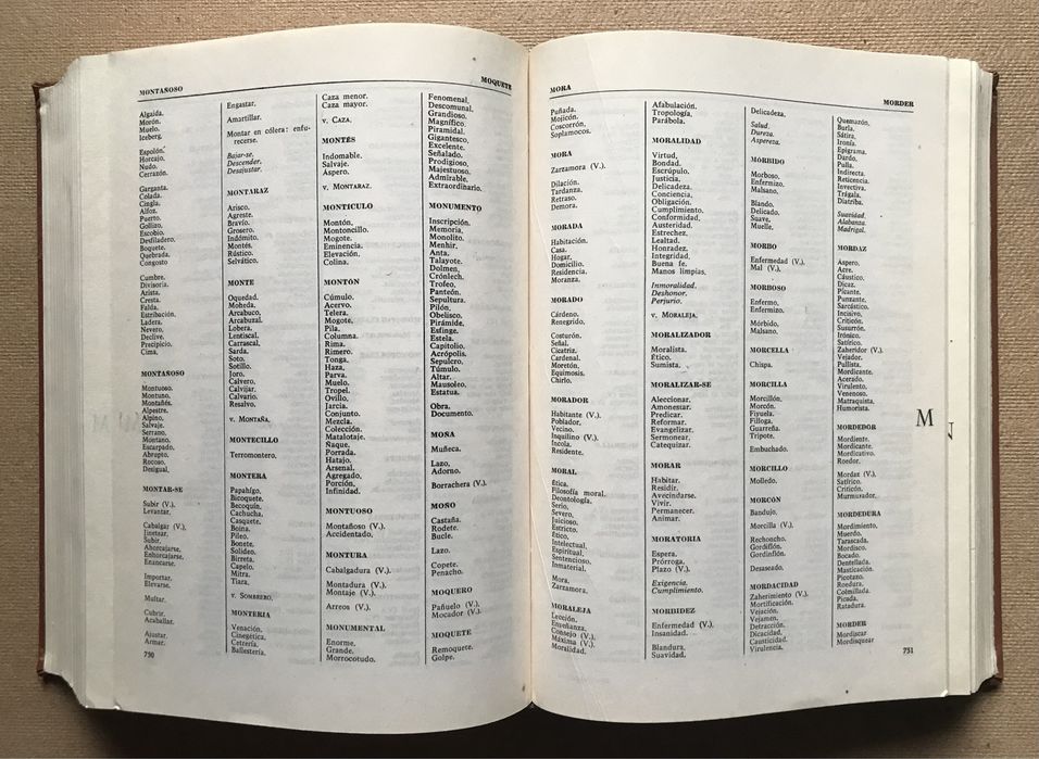 Испанский словарь синонимов и антонимов. 1968 г.