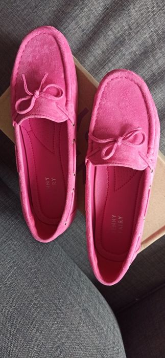Buty Mokasyny .Różowe.