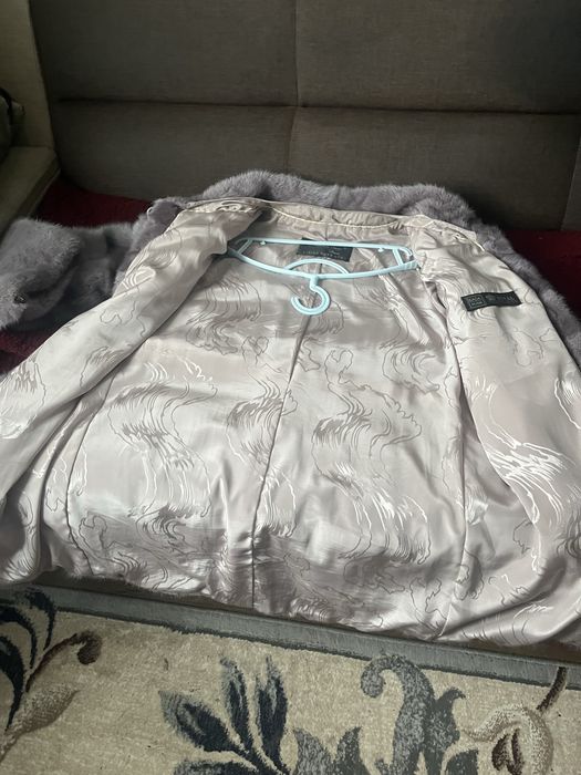 Шуба сріблясто пурпурового кольору