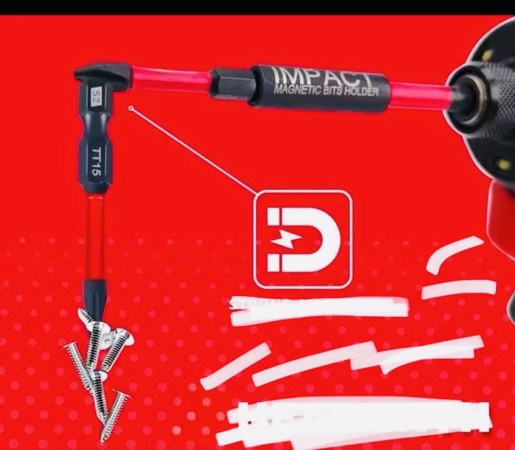 Імпакт ударний магнітний наконечник гайковерта шурупаверта 1/4 усилени
