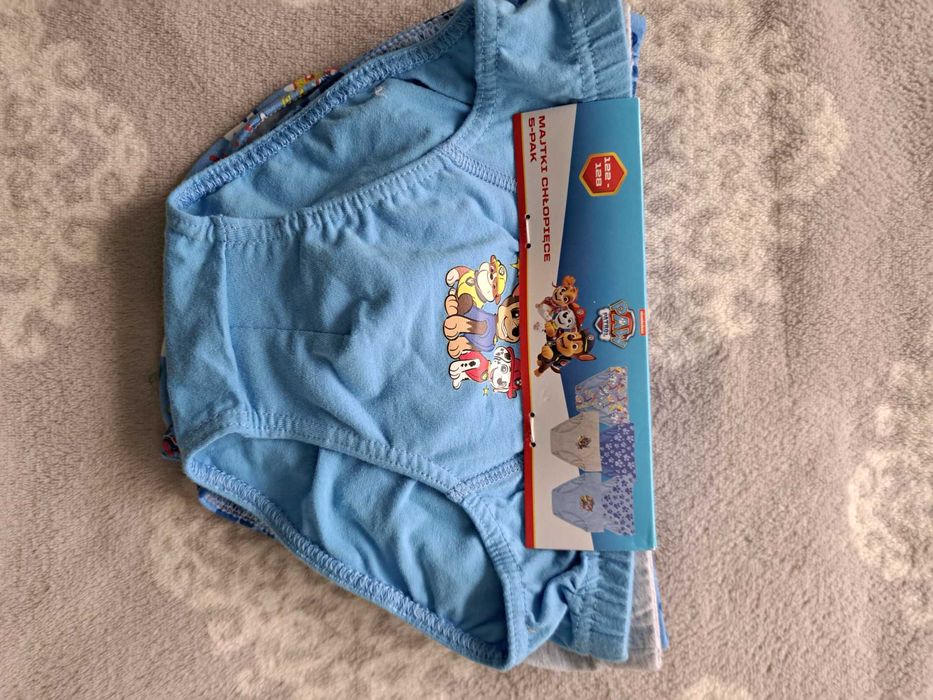 Majtki 5 -pak slipy chłpięce r 122 -128 psi patrol