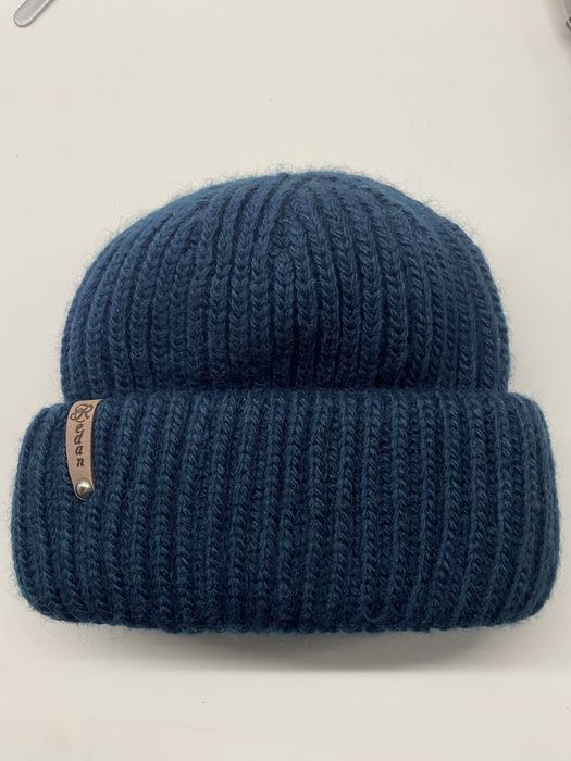 Шапка жіноча напівшерсть р.55-58 темно-синя