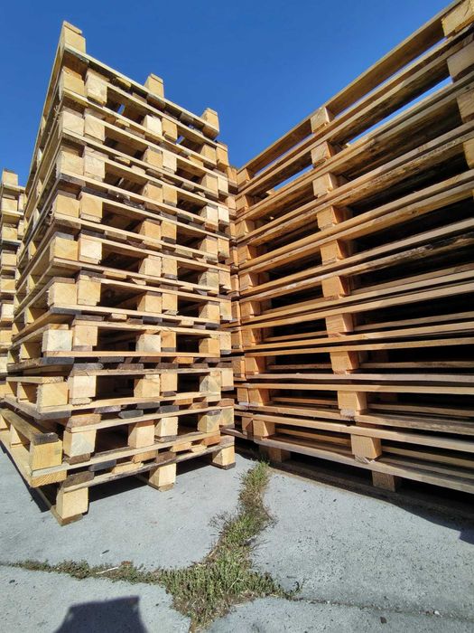 Palety Przemysłowe 120x80 Nowe Na Klocku Drewnianym !
