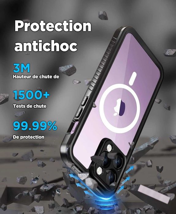 Alogy etui wodoodporne do iPhone 14 Pro Max Magsafe pyłoszczelne