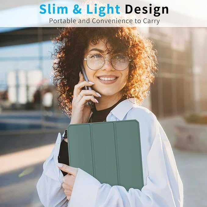 Etui iPad Pro 11 M4 2024 Patamiyar + Uchwyt na Pencil Zielone