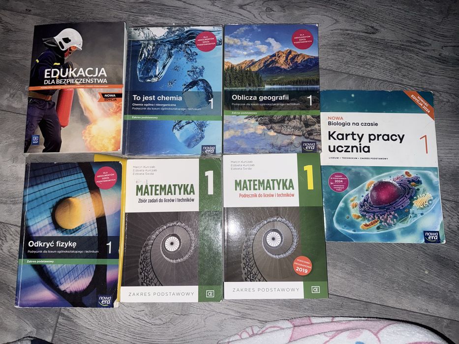 książki do liceum/technikum klasa 1