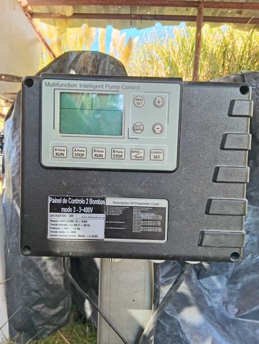 Bombas de água com painel