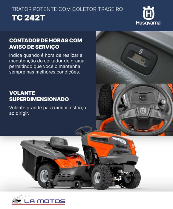 Trator de jardim Husqvarna TC 242T