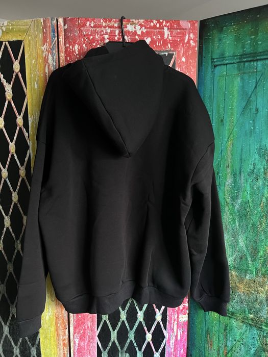 Nowa czarna uniseks bluza z kapturem z nadrukiem Death Black 2005 [M]