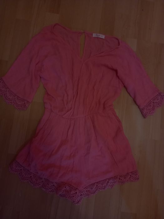 Kombinezon krótki S 36 Różowy