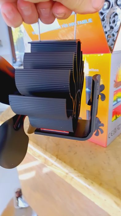 Wentylator Kominkowy Zasilany Ciepłem Wiatrak Termoelektryczny Eko