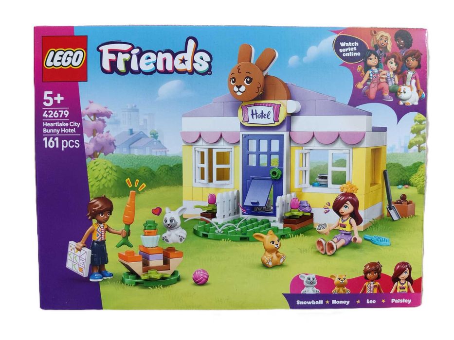 NOWY zestaw LEGO FRIENDS 42679 Hotel dla Króliczków w Heartlake City