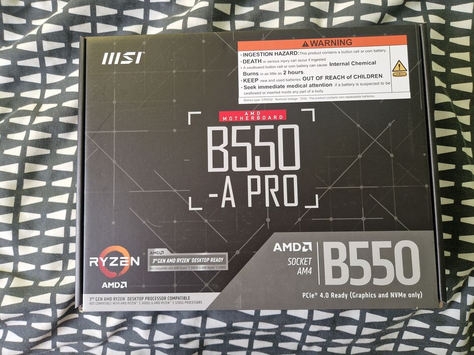 Plyta glowna msi b550-A pro (praktycznie nowa)