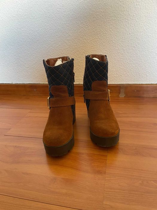 Botas Cano Medio- Salsa