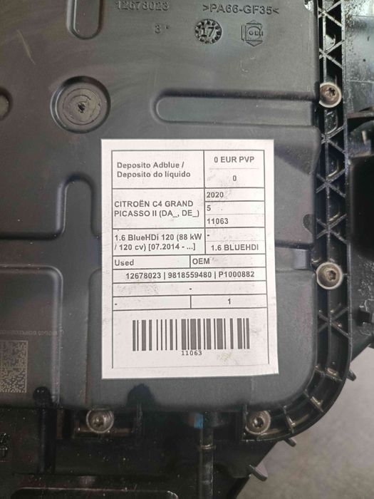 Depósito AdBlue CITROËN C4 Grand Picasso II (DA_, DE_)