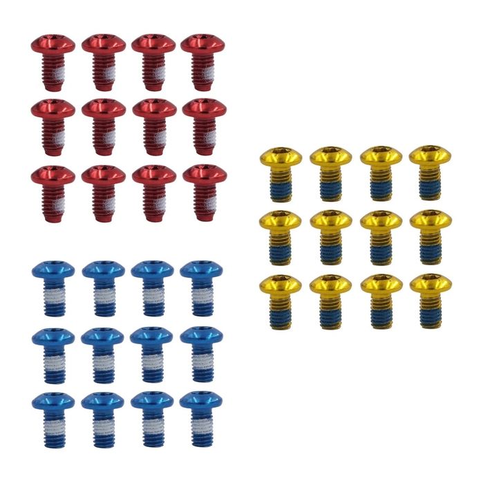 Parafusos coloridos para travão de disco MTB