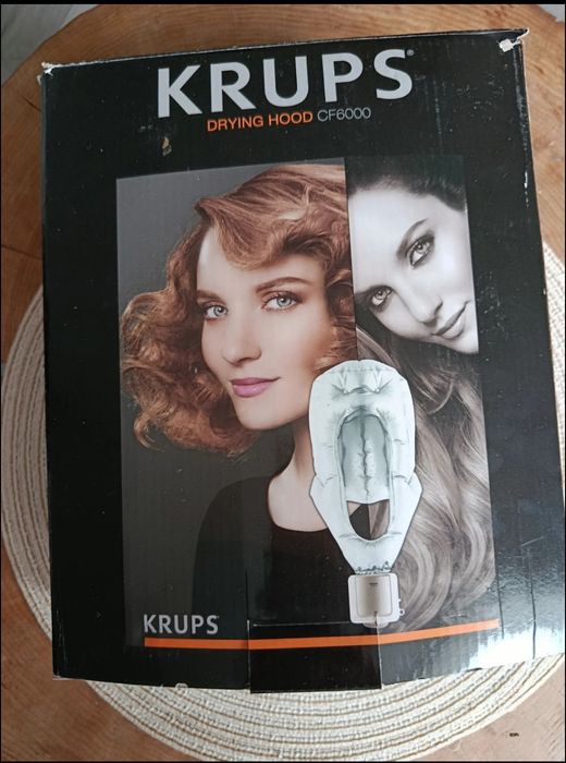 KRUPS CF6000 Suszarka do włosów z kapturem (Drying Hood) – NOWA
