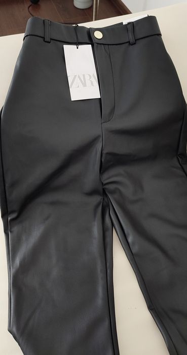 Штани Зара з екошкіри