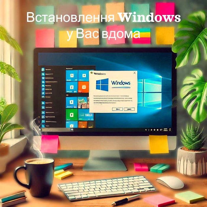 Встановити Windows  та програми. Виїзд до Вас/ Діють знижки 40%