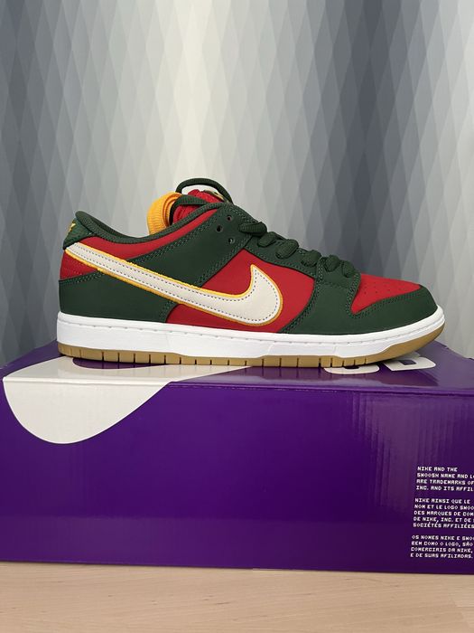 Оригінал Nike SB Dunk Low Pro PRM Seattle Supersonics FZ1287-300