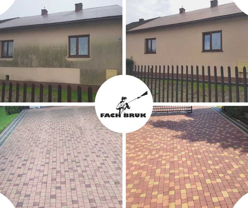 Mycie elewacji, dachów, kostki brukowej, impregnacja, gwarancja