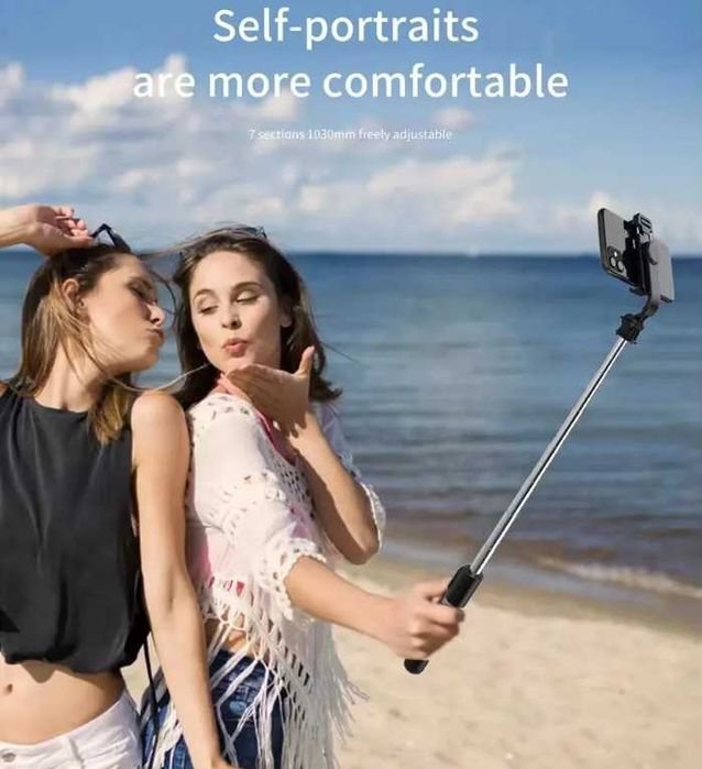 Селфі палка Bluetooth , тримач для телефона, монопод, трипод