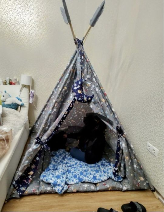 Вигвам халабуда детская 150х150 для мальчика