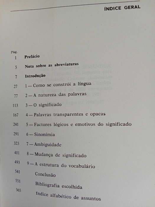 Stephen Ullmann - Semântica