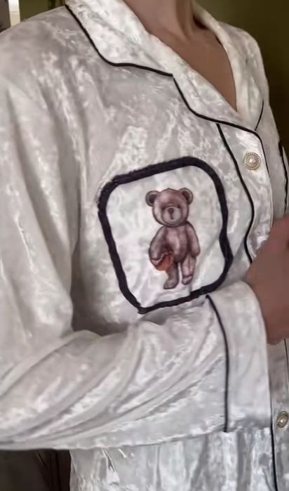 Велюровая пижама, размер хс-с