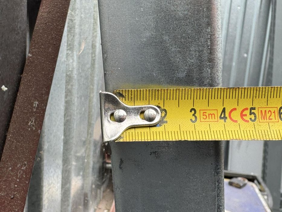 Odbój stalowy prostokatny ocynk 200x40 2 metry