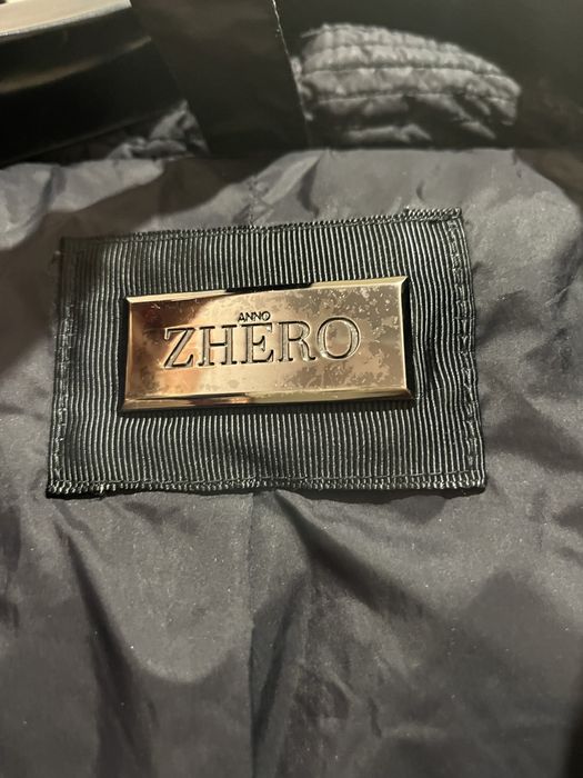 Черный пуховик размер 40