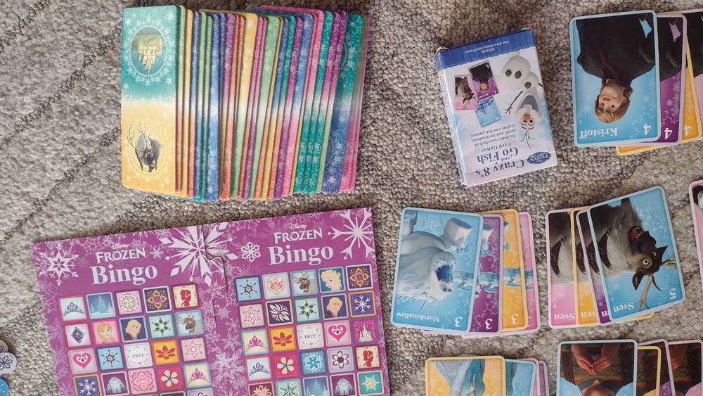 6w1 gry MEMO Bingo FROZEN Kraina Lodu ELSA ANNA domino