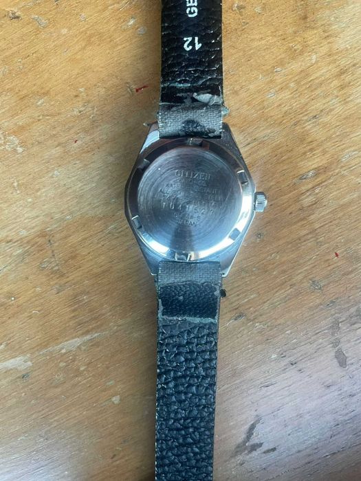 Relógio Citizen automático feminino aço vintage pulseira de couro