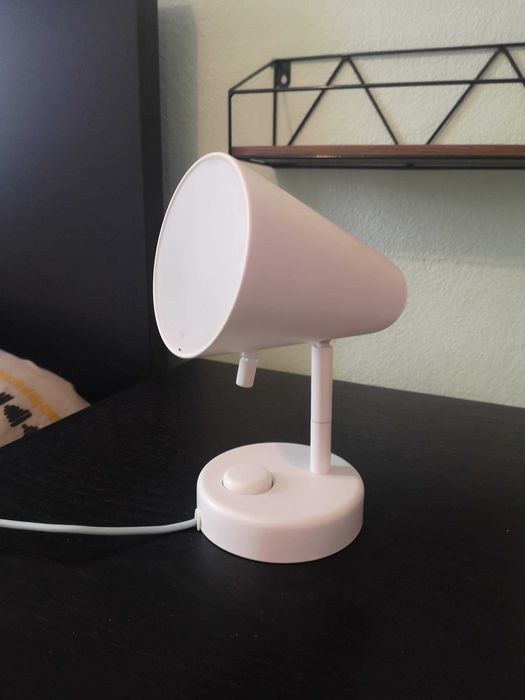 Candeeiro de mesa ou parede branco IKEA