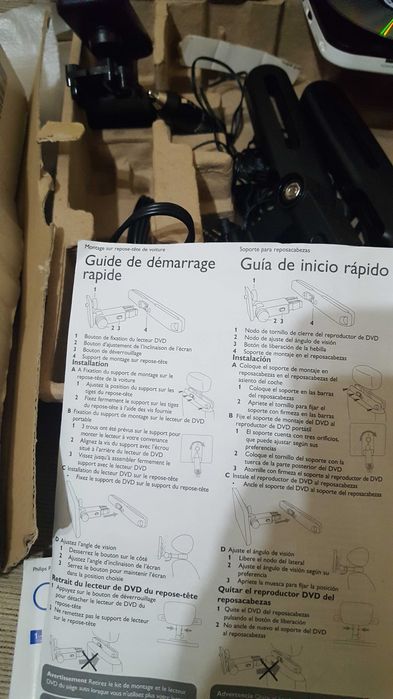 Philips PET-719.NOVO.Portable DVD Player(7").perfeito para auto.