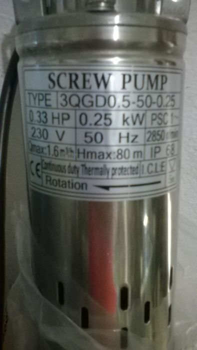 bomba de águas profundas