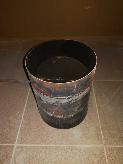 SZYBER fi 200 mm długa rączka czarny 2mm