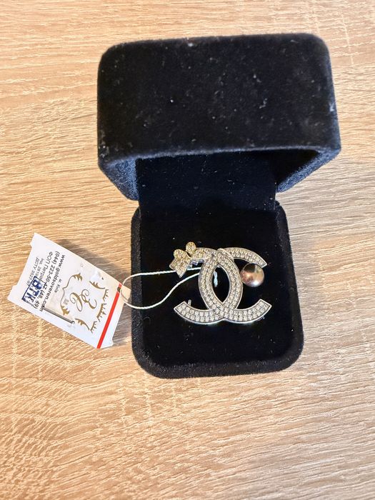 Нова срібна брошка Chanel 925 проби!