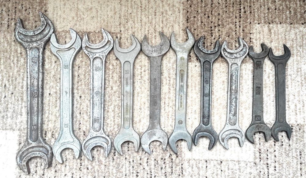 Ключі ріжкові гарної якості,  вироблено в СРСР. Ручний інструмент