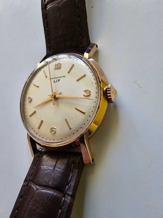 Lip Chronometre cal. R23E zegarek złoty 18k 750
